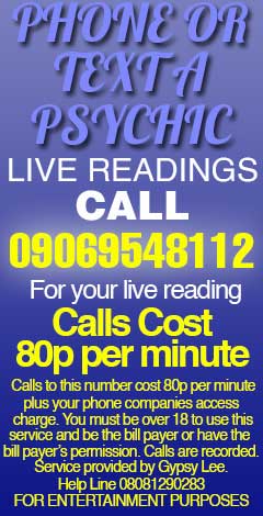 Live reading Gypsy Lee 09069548112